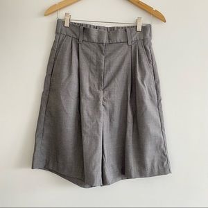 H&M high waisted grey tailored shorts
